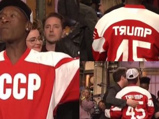 Don Cheadle Closes 'SNL' In D. Trump Soviet Union Jersey