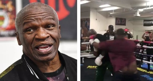 Floyd Mayweather Sr. Gets Layed Down In His Own Gym