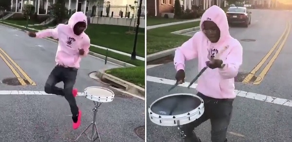 Check Out Chop's Amazing Drum Routine for Young Dolph's #ThatsMajorChallenge For $30