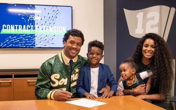 Russell Wilson Thanks His Family & Children While Signing for $140 Million
