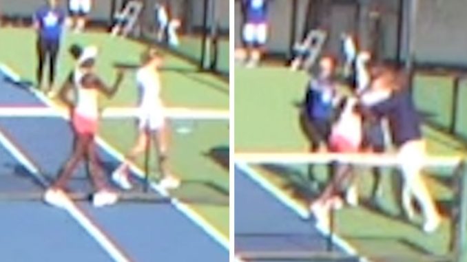 Pro Female Tennis Players Fight On Court Over..Handshake