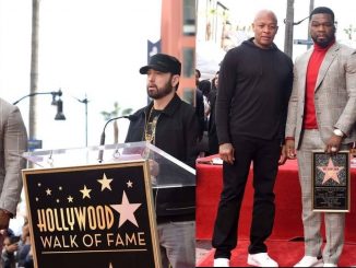 50 Cent Gives An Acceptance Award Speech At His Hollywood Walk Of Fame Ceremony