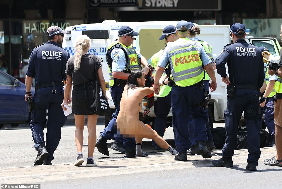 Naked Woman Arrested During Invasion Day Protest - RFM 
