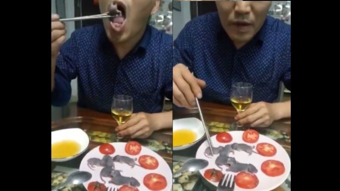 Graphic Video Emerges Of Chinese Man Eating Live Baby Mice