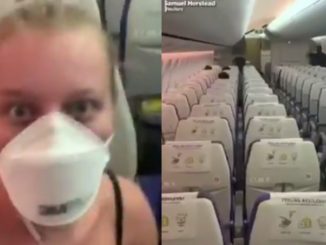 Airline Passenger Shows Flight With Rows Of Empty Seats Amid Coronavirus Concerns