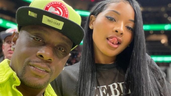 Lil Boosie on Kiss Cam with His 'Baddie' Rajel Nelson at Hawks Game