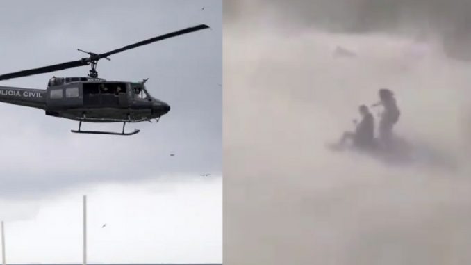 Police In Brazil Use A Helicopter To Clear Beaches During Quarantine