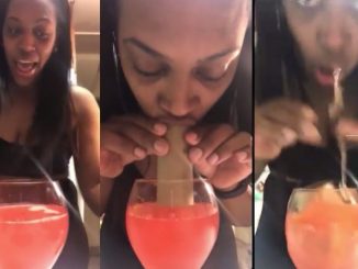 Viral Video Shows Woman Trying The 'Giant Straw Challenge'