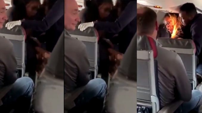 Woman Gets Choked Out After Calling A Black Woman The N-Word During A Flight