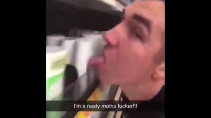Man Films Himself Licking Toiletries In Supermarket