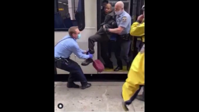 Man Gets Dragged Off A Bus By Philadelphia Police For Allegedly Not Wearing A Face Mask
