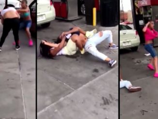 Little Girl Fights A Grown Woman That Tried To Hold Her Back From Helping Her Mama Fight