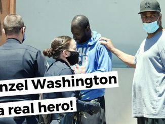 Denzel Washington Is Filmed Helping Homeless Man In Distress