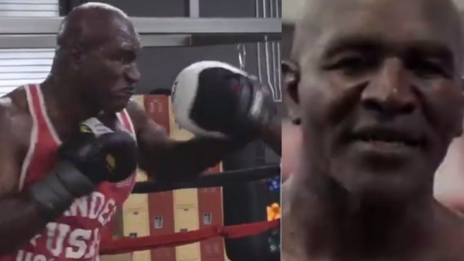 Evander Holyfied Responds To Mike Tyson Training Video With His Own