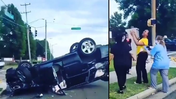 Woman Speaking In Tongue After Surviving Horrible Car Accident