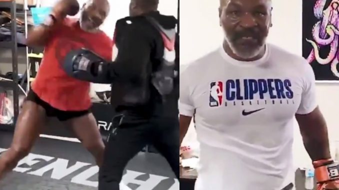 Mike Tyson New Training Video Shows Off His Hand Speed And Punching Power