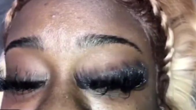 Woman Flutters Her Eyelashes And Looks Like She Is Falling Asleep In Church