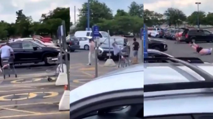 Dispute In Parking Lot, Ends When A Guy Gets Hit With Car Multiple Times