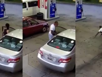 Argument Between Man and Woman At Gas Station Ends When She Riddles His Body With Bullets