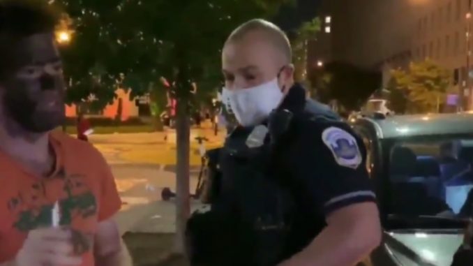 Man in Blackface Gets Punched During D.C. Protests In Front Of Police