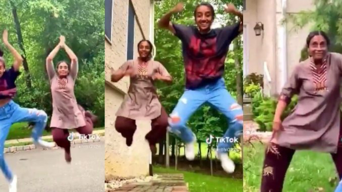 Mother and Daughter Show Off Their Footwork During TikTok Dance Routine