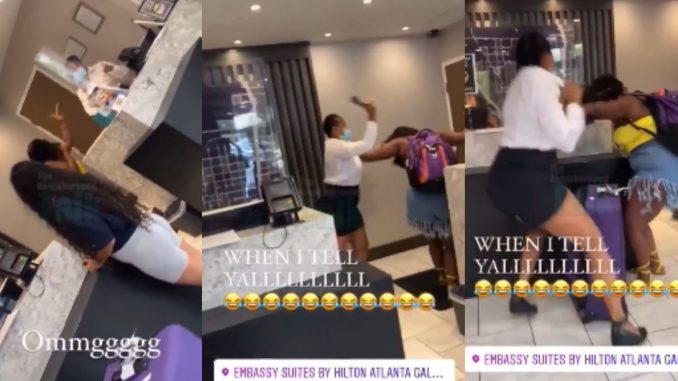 Video Female Employee Repeatedly Beat Hotel Guest With Phone After Being Threatened