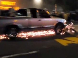 Video Shows Guy Throw His Truck In Front Of Vehicle During Portland Protest…And Then This Happened