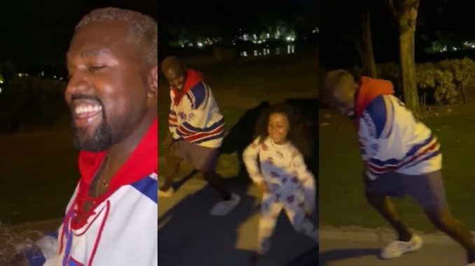 Viral Video Shows Kanye West and Daughter North Have a Dance Off