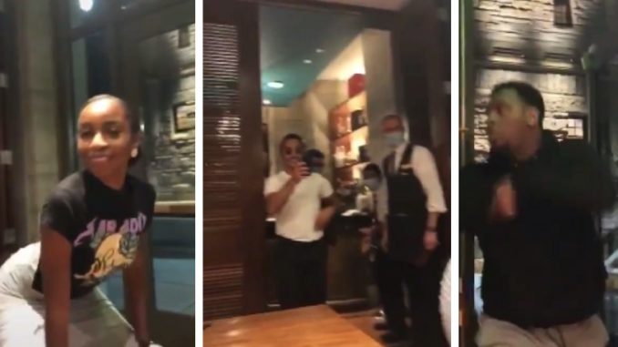 Man Storms Into Restaurant After He Catches His Woman Twerking for "Salt Bae"