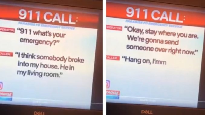 Guy Calls 911 About An Intruder In His House