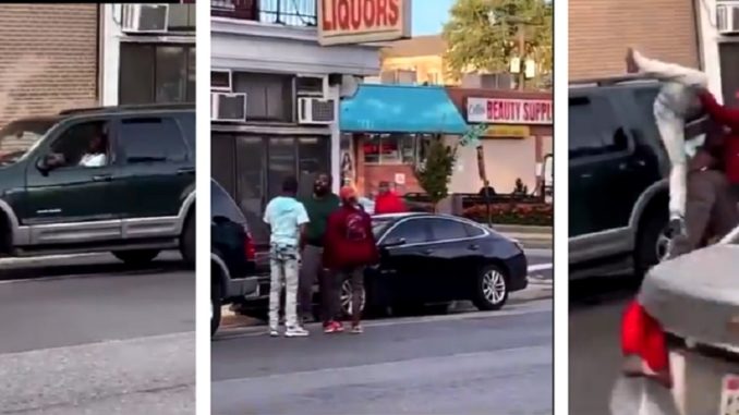 Guy Pulls Up To Defend His Woman When He Should Have Just Stayed In The Car