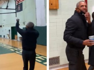 Obama Shows He's Still Got It On The Court
