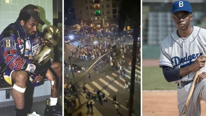 Video Shows LA Dodgers Fans Chanting 'Kobe' In The Streets After World Series Win