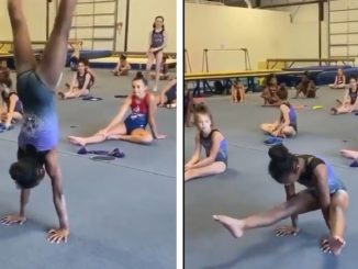 Young Gymnast Does a Handstand But What Happened Next Is What's Mind Blowing