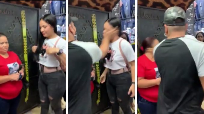 Business Owner Catches Up With Tag Team Shoplifters In Medellín, Colombia...And Slaps The Hell Out Of Them Both