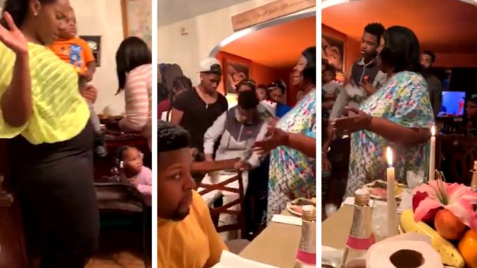 Grandson Passes Out And Hits The Floor Hard...During Thanksgiving Prayer