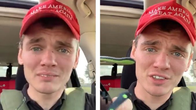 Guy Cries In His Car And Says The Election Is Rigged Against Trump