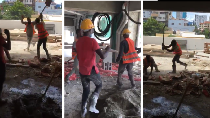 Haitian Construction Workers Settle Their Differences With A Shovel
