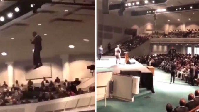 Have Ya'll Ever Seen A Pastor Fly Through The Air