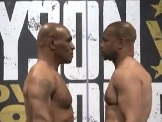 Mike Tyson Shows He Is Ripped & Ready at Weigh-In for Roy Jones Jr. Fight