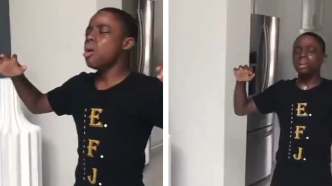 People Are Worried About This Kid That Is Crying While Singing Gospel Songs