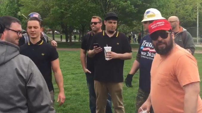 "Proud Boys" Show Off Their Initiation Ritual