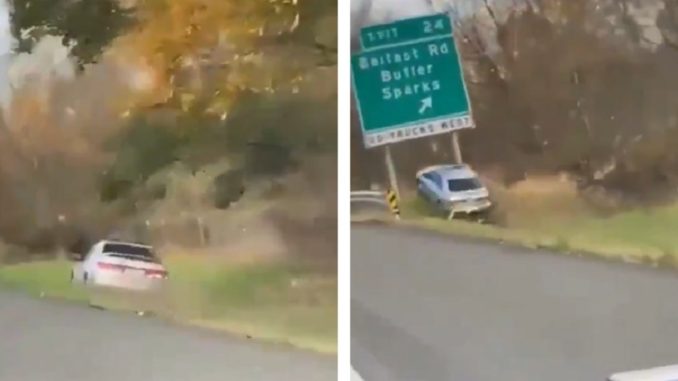 Video Shows Car Go Off Road And Airborne