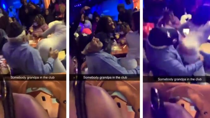 Video Shows Grandpa In The Club Doin' The Most During His Lap-Dance Session