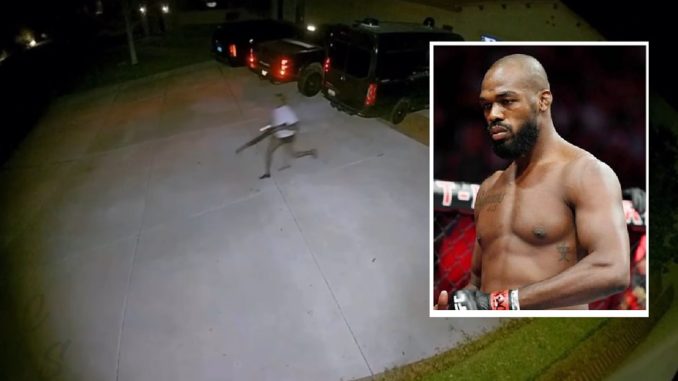 Video Shows UFC Star Jon Jones Seen Chasing Burglar at His Home With Shotgun