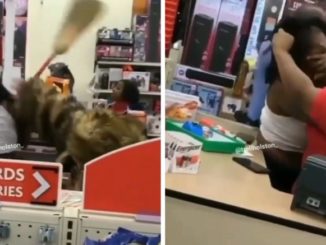 Lady Attacks A Dollar Tree Employee With A Broomstick