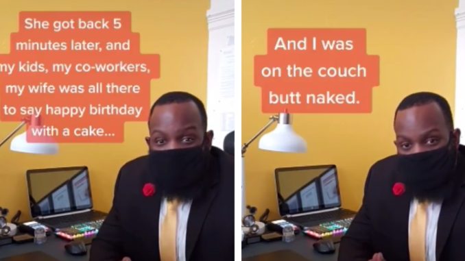 Man Explains How He Ended Up Butt Naked At His Female Manager's House In Front of His Wife and Kids