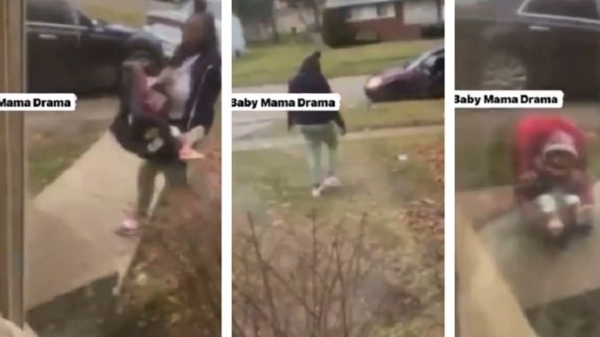 Mother Drops Child On Baby Father's Porch In The Cold