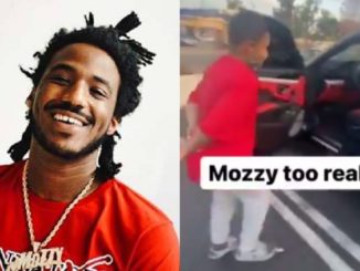 Rapper Mozzy Lets a Young Fan Check Out His Lamborghini