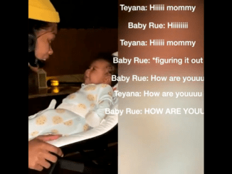 Teyana Taylor Is In Shock After Her 3-Month-Old Daughter Starts Talking